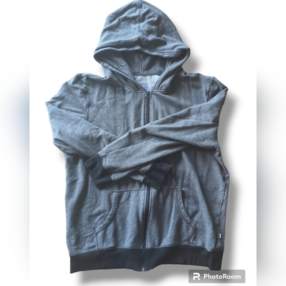 Kickee Pants Other - Kickee Men's Solid Fleece Zip-Front Hoodie size Large